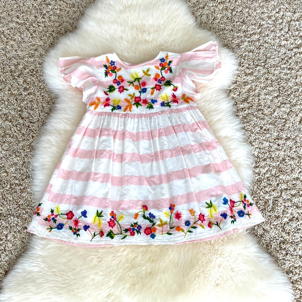 Zara toddler embroidered dress size 3/4 years